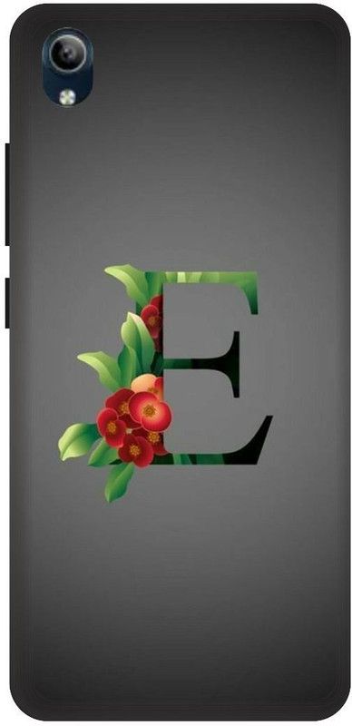 PHONE WALEY.COM Back Cover for VIVO Y90 , VIVO 1908 ,E letter,E name E word , Printed Back Cover  (Black, Hard Case, Pack of: 1)