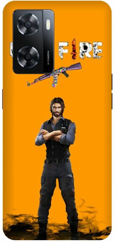 Dimora Back Cover for realme narzo 50 5G, FREEFIRE JUEGOGUN METALFIRE GAMEPUBG  (Yellow, Hard Case, Pack of: 1)