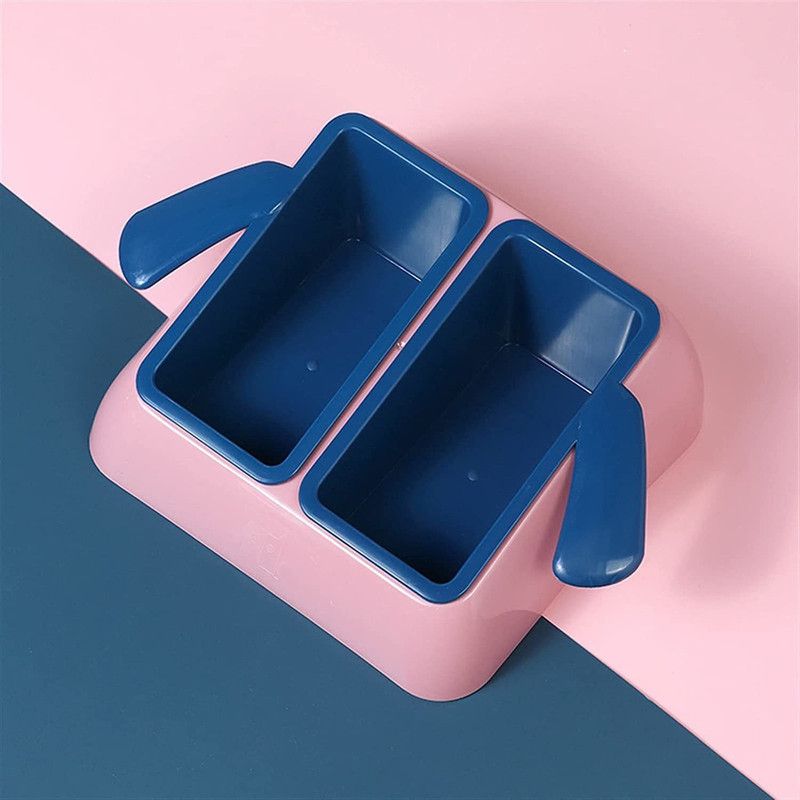 Emily Pets Round Plastic Pet Bowl  (250 ml Blue)