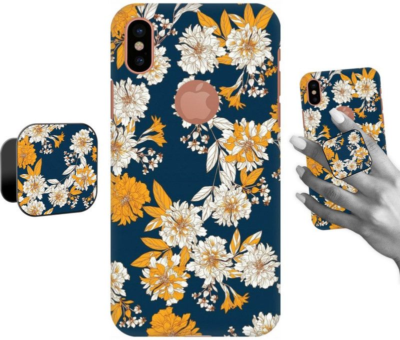 COBIERTAS Back Cover for Apple iPhone X  (Multicolor, Cases with Holder, Pack of: 1)