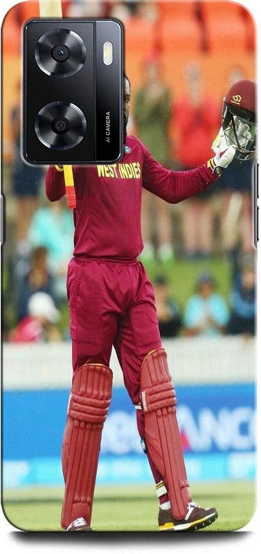 GRAFIQE Back Cover for OPPO A57 New CHRIS GAYLE, CRICKETER, UNIVERSAL BOSS  (Multicolor, Shock Proof, Pack of: 1)