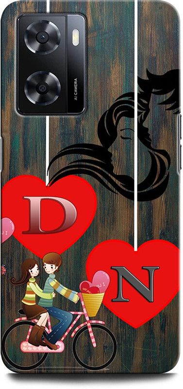 ORBIQE Back Cover for OPPO A57e DN, D LOVE N, N LOVE D, D LETTER, N LETTER, DN NAME  (Multicolor, Hard Case, Pack of: 1)