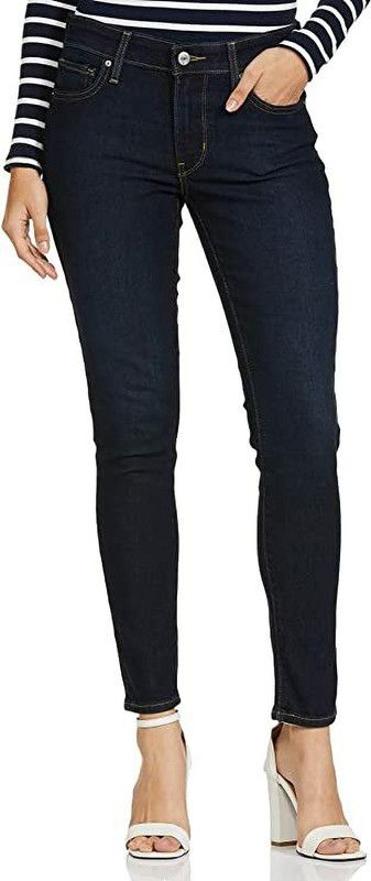 Girls Regular Low Rise Dark Blue Jeans