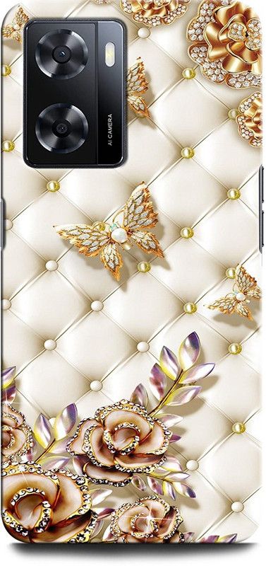 GRAFIQE Back Cover for OPPO A57 New BUTTERFLY, BEAUTIFUL BUTTERFLIES, BLUE BURRERFLY, GLITTER  (Multicolor, Shock Proof, Pack of: 1)