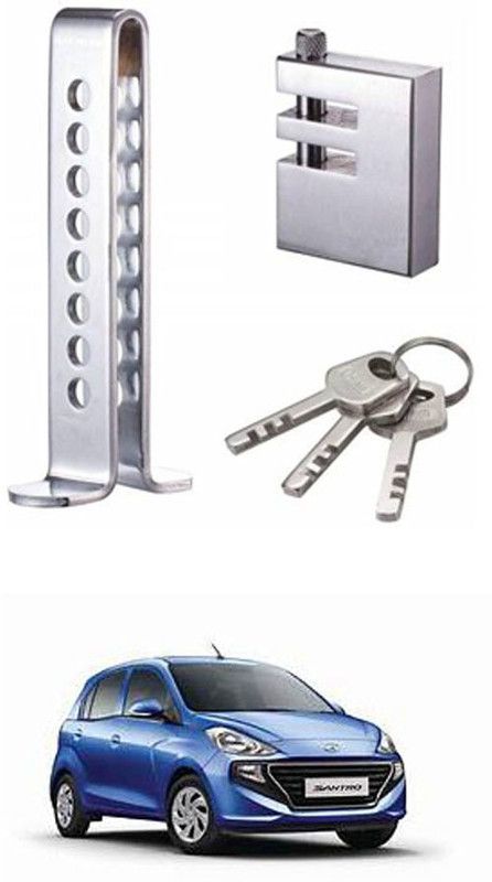 APICAL Car Clutch and Brake Lock with 3 Keys For Santro Gear Lock  (Stainless Steel)