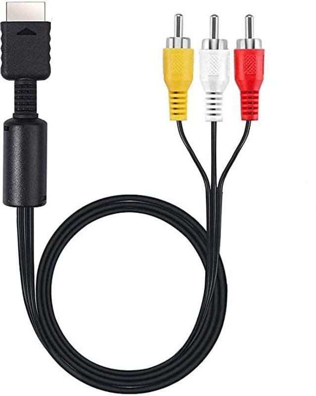 AV CABLE 150 m RCA Audio Video Cable  (Compatible with All Vivo, Oppo, Samsung, Gionee, Mi, Vivo, One Plus and Boat, BLACK)