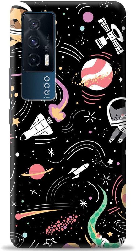 Crafter Back Cover for IQOO 7 5G  (Multicolor, Shock Proof, Pack of: 1)