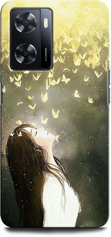 GRAFIQE Back Cover for OPPO A57 New GIRL, FLOWER, NATURE, CUTE, LOVELYN, CYCLE  (Multicolor, Shock Proof, Pack of: 1)