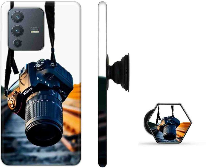 Deltavo Back Cover for Vivo V23 Pro 5G  (Multicolor, Cases with Holder, Pack of: 2)