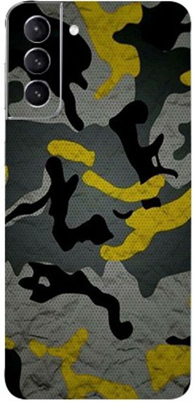 LAMHA Samsung Galaxy S21 Plus, samsung galaxy s21 plus Mobile Skin  (Ultra Super Yellow Camouflage With High Matte Finish.)