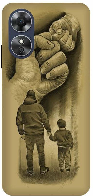 Dimora Back Cover for OPPO A17K ,FATHER SON LOVE REPECT LOVE  (Multicolor, Hard Case, Pack of: 1)