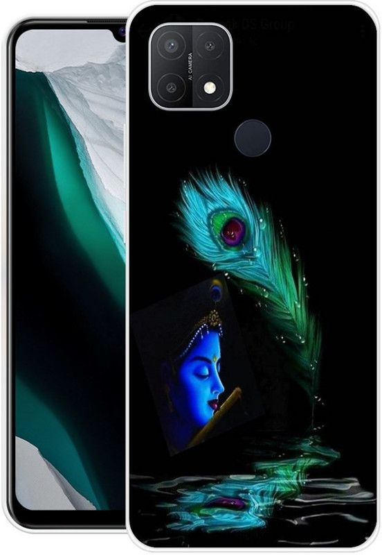 Chahar Back Cover for Oppo A35  (Black, Green, Grip Case, Silicon, Pack of: 1)
