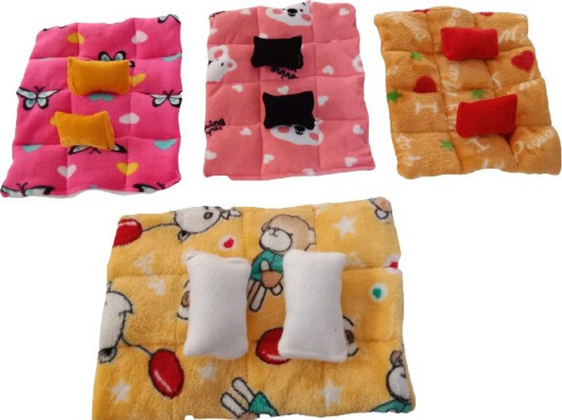 Kanha laddu gopal ji 4 blanket / quilt set size ( 0 to 3 ) any Four random Dress  (Velvet)