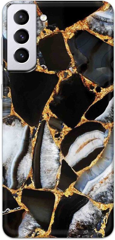 NDCOM Back Cover for SAMSUNG Galaxy S21 Plus 5G Black Marble Printed  (Multicolor, Hard Case, Pack of: 1)