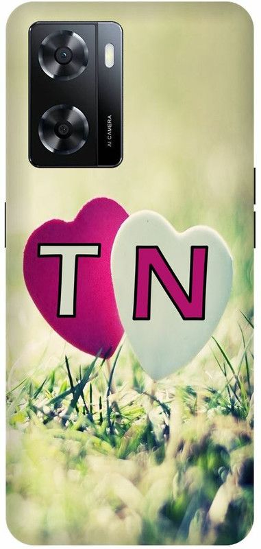 Dimora Back Cover for OPPO A 57e, T LOVES N NAME T NAME N LETTER ALPHABET T LOVE N NAME  (Multicolor, Hard Case, Pack of: 1)