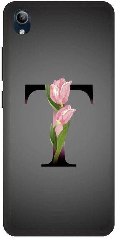 PHONE WALEY.COM Back Cover for VIVO Y90 , VIVO 1908 ,T letter,T name T word , Printed Back Cover  (Silver, Hard Case, Pack of: 1)