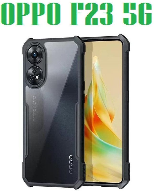 LIKEDESIGN Back Cover for OPPO F23 5G (IP)  (Black, Shock Proof, Pack of: 1)