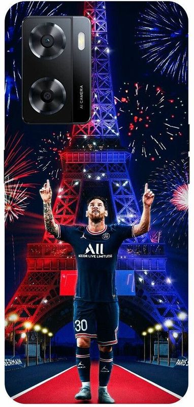 Dimora Back Cover for OPPO A 57e ,MESSILIONEL FOOTBALL MESSI LOGO  (Multicolor, Hard Case, Pack of: 1)
