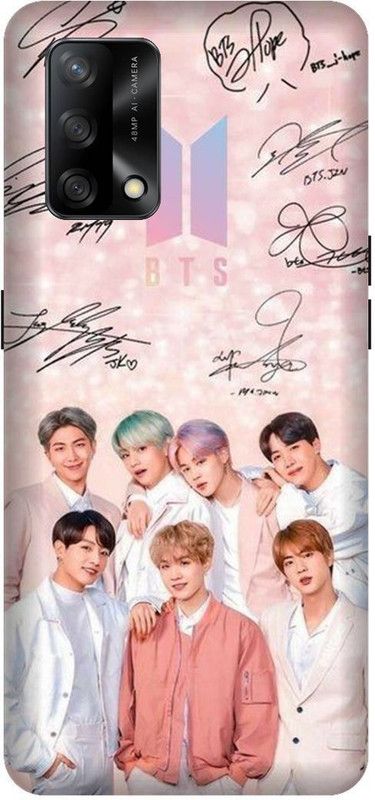 VS PRINT LINK Back Cover for OPPO F19s (4G) , CPH2223 , BTS, bts, BTS army, BTS Love, bts singers Printed  (Pink, Hard Case, Pack of: 1)