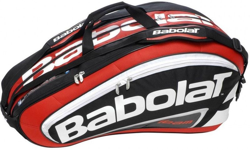 BABOLAT RACKET HOLDER X 12 TEAM LINE  (Red, Kit Bag)