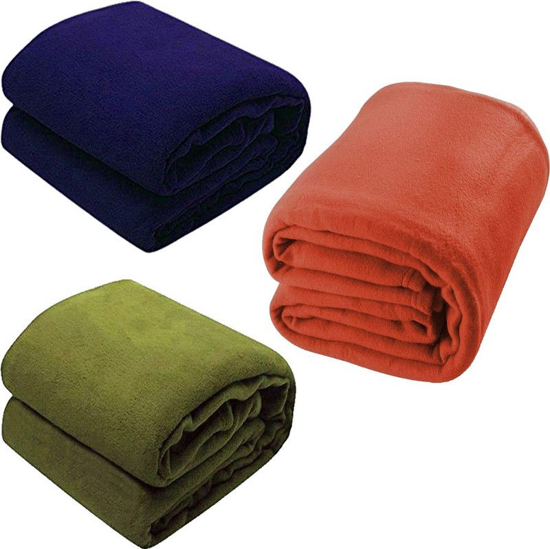 getitbae Solid Double AC Blanket for AC Room  (Poly Cotton, Multicolor)