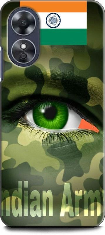 WallCraft Back Cover for OPPO A17, CPH2477 ARMY, TXTURE, UNIFORM, MILITARY, COMO, COMOFLAGE  (Multicolor, Dual Protection, Pack of: 1)