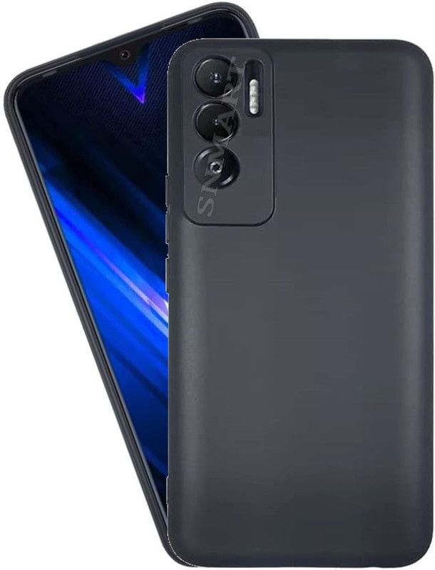 SNMART Back Cover for Tecno Pova 3  (Black, Shock Proof, Pack of: 1)