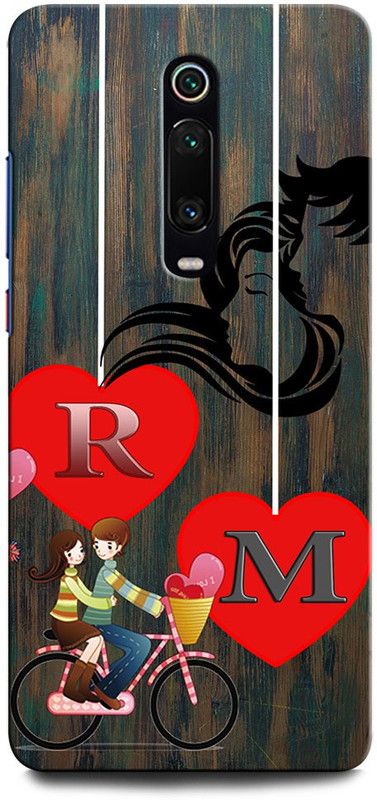 ORBIQE Back Cover for Redmi K20 Pro RM, R LOVE M, M LOVE R, R LETTER, M LETTER, RM NAME  (Multicolor, Hard Case, Pack of: 1)