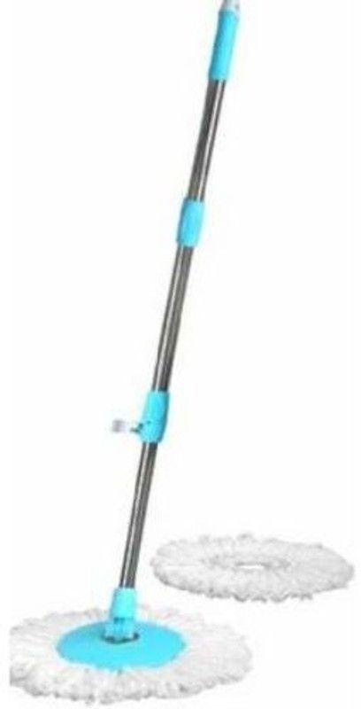 MOBONE ® Genuine Quality Mop Stick , Mop Rod With 2 Refill String Mop Mop Head and Rod  (Blue)