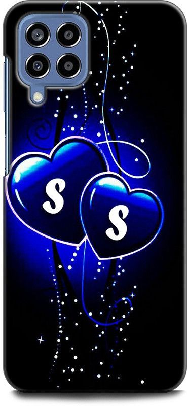 WallCraft Back Cover for SAMSUNG Galaxy M33 5G S S, S LOVES S, S NAME, ALPHABET, SS LOVE, HART, BLUE  (Multicolor, Dual Protection, Pack of: 1)