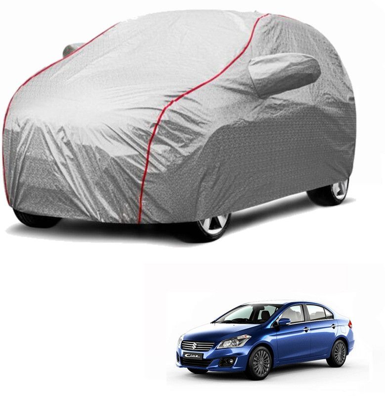 BLUERIDE Car Cover For Maruti Suzuki Celerio (With Mirror Pockets)  (Silver)