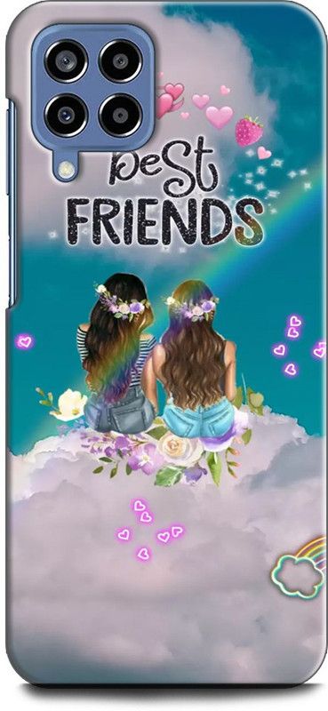WallCraft Back Cover for SAMSUNG Galaxy M53 5G FRIEND, BEST FRIENDS, FOREVER, GIRLS, TRU, SKY, LOVE  (Multicolor, Dual Protection, Pack of: 1)