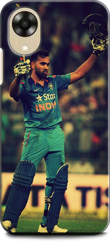 WallCraft Back Cover for OPPO A17K, CPH2471 ROHIT SHARMA, INDIA, CRICKET, CRICKET BATSMAN  (Multicolor, Dual Protection, Pack of: 1)