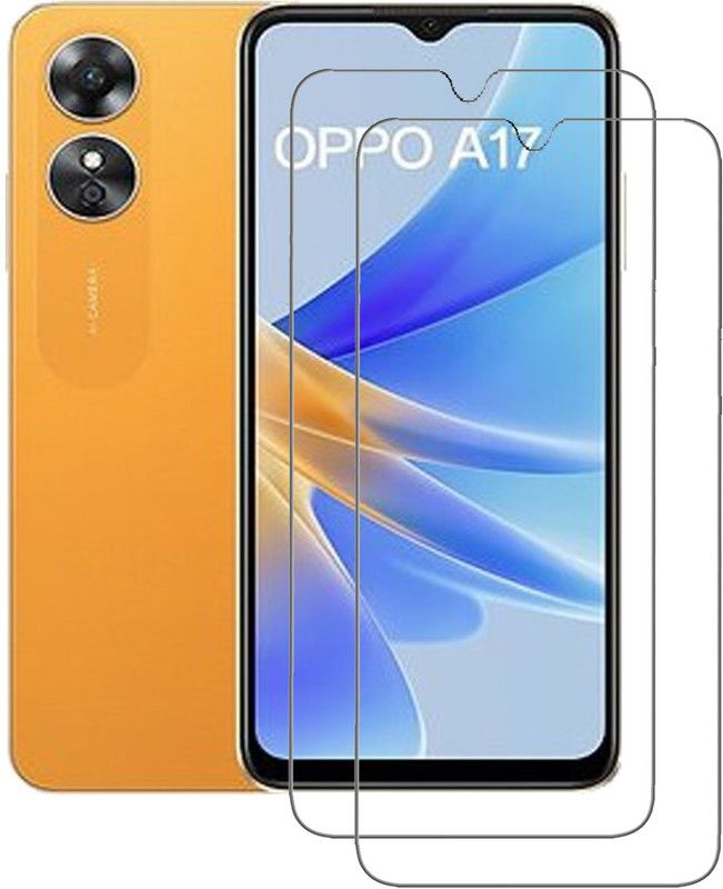 INFINITYWORLD Tempered Glass Guard for Oppo A17  (Pack of 2)