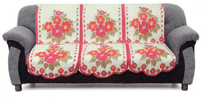 KUBER INDUSTRIES Cotton Floral Sofa Cover  (Multi Pack of 6)