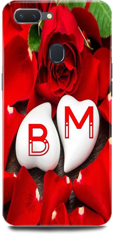 MP ARIES MOBILE COVER Back Cover for Realme 2/RMX1805,B Loves M Name,B Name, M Letter, Alphabet,B Love M NAME  (Multicolor, Hard Case, Pack of: 1)