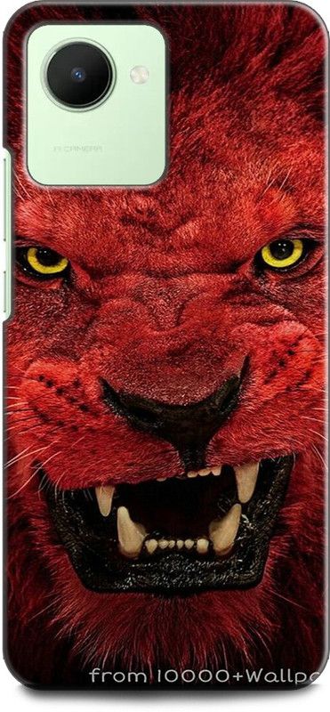 WallCraft Back Cover for Realme C30, RMX3581 LION, THE KING OF JUNGAL, LION FACE  (Multicolor, Dual Protection, Pack of: 1)