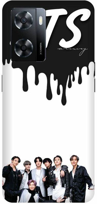 Dimora Back Cover for OPPO A 57e, BTS ARMY LOVE SINGERS KOREAN  (White, Hard Case, Pack of: 1)
