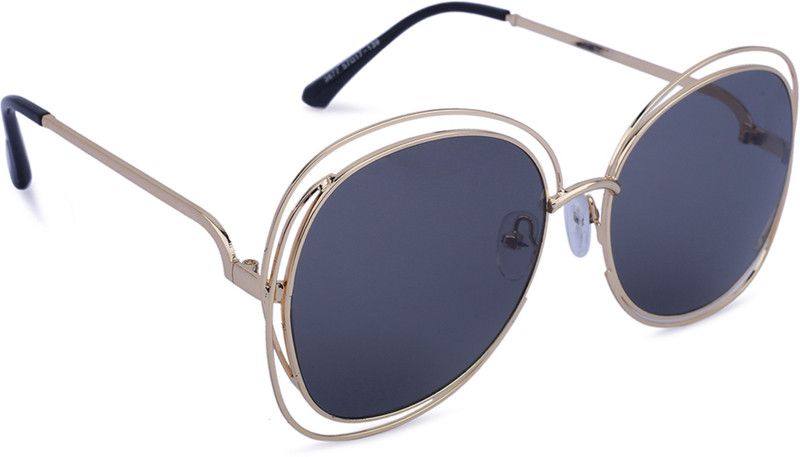 UV Protection Aviator Sunglasses (57)  (For Women, Grey)