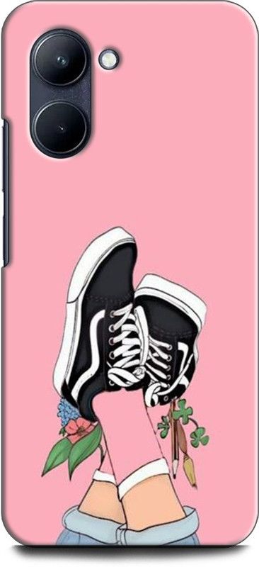 WallCraft Back Cover for Realme C33, RMX3624 VANS, SHOES, PINK, ABSTRACT, TEXTURE, ANIME  (Multicolor, Dual Protection, Pack of: 1)
