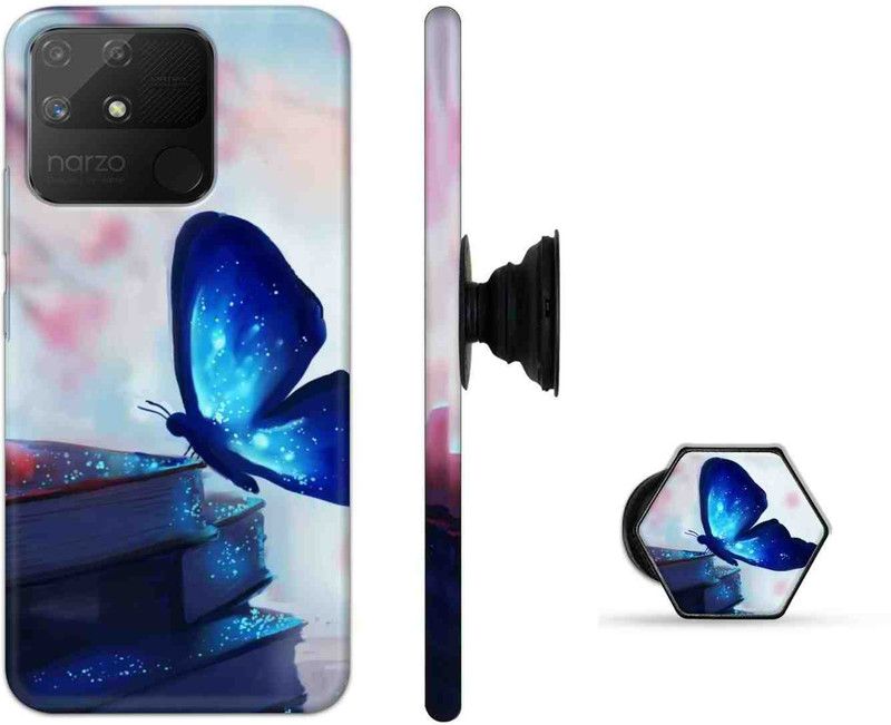 Deltavo Back Cover for Realme Narzo 50A  (Multicolor, Cases with Holder, Pack of: 2)