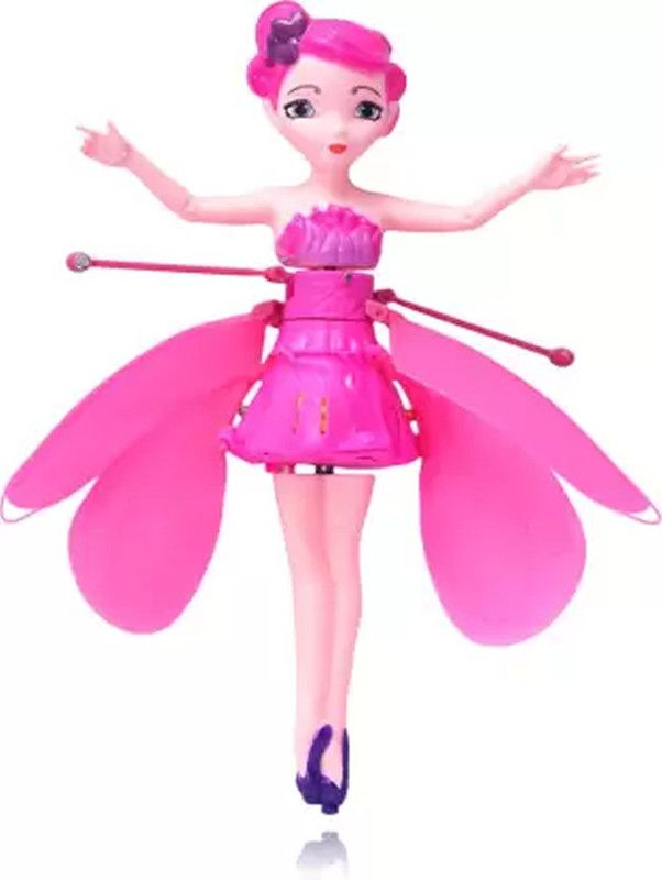 SellRider Beautiful Creation Flying Fairy Doll Toy Flutter Through the Air for Kids  (Pink)