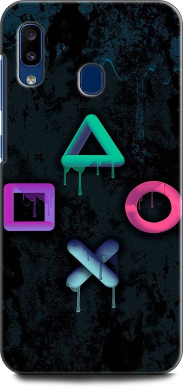 Afterglow Back Cover for SAMSUNG Galaxy A30 GAME CONSOL, GAME, PLAYER, GAME, BUTTONS, NEON, COLOURFULL  (Multicolor, Shock Proof, Pack of: 1)