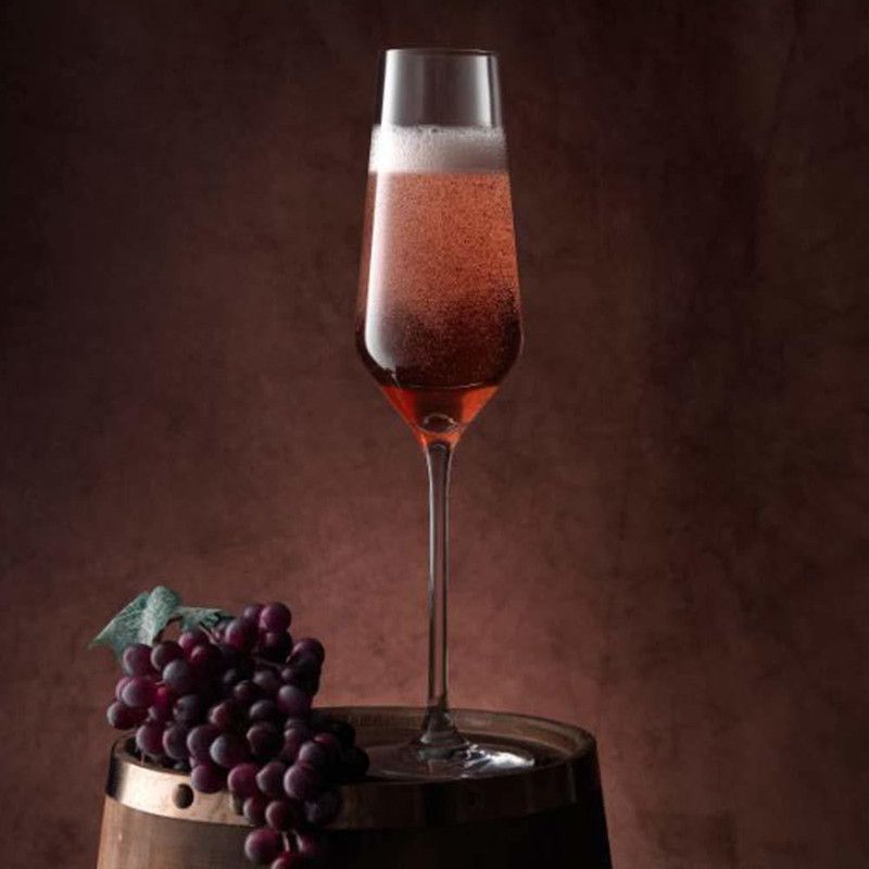 DHAIVAT (Pack of 2) BEAUTIFUL AND QUALITY DESIGN Big Champagne wine glasses Glass Wine Glass  (160 ml, Glass, Clear)