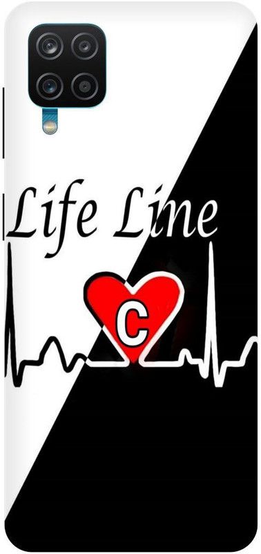 THE NARAYANA COLLECTIONS Back Cover for SAMSUNG GALAXY A12-C,ALPHABET,NAME,LIFE,LINE,LOVE  (Multicolor, Hard Case, Pack of: 1)