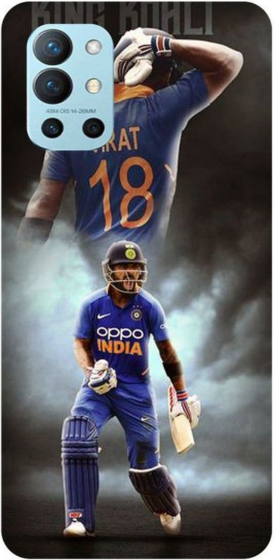 FRONK Back Cover for OnePlus 9R 5G, LE2101, VIRAT, KOHLI, INDIAN, PLAYER, RCB  (Blue, Hard Case, Pack of: 1)