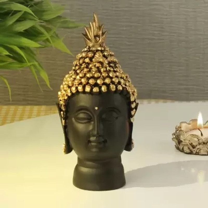 cloud nation Decorative Showpiece - 14 cm  (Polyresin, Black)