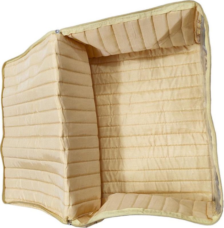 jrn gallery Cloth Petticoat Cover/Cloth Organizer & Storage/Wardrobe Organizer With Transparent Window & Zip For Petticoat, Dress & Accessories  (Gold)
