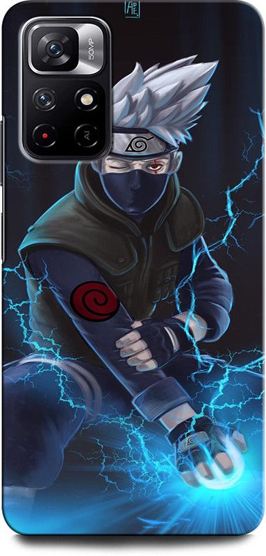 GRAFIQE Back Cover for POCO M4 Pro 5G KAKASHI, MASTER OF NARUTO, NARUTO, ANIME, NEON, HATAKE  (Multicolor, Shock Proof, Pack of: 1)