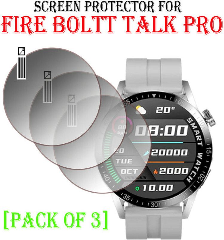 YCHROZE Tempered Glass Guard for Fire Boltt Talk Pro  (Pack of 3)